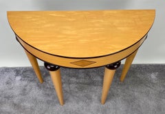 Art Deco Style Demi-Lune Console Table