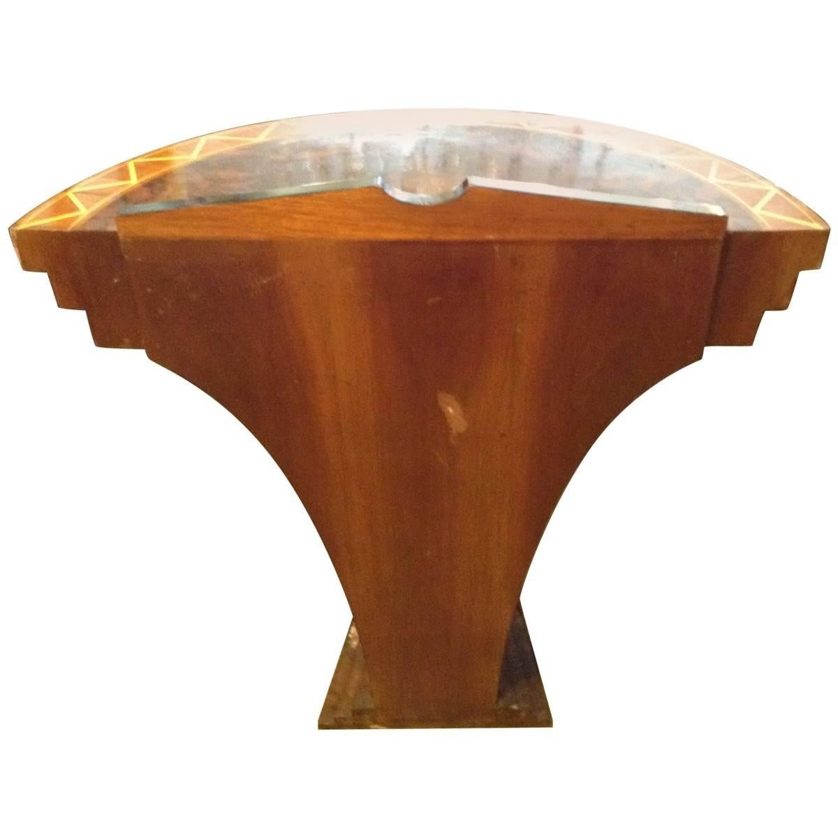 Other Art Deco Style Demilune Console Table