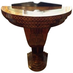 Art Deco Style Demilune Console Table