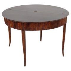 Art Deco Style Demilune Folding Table