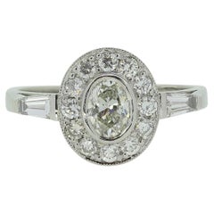Art Deco Style Diamond Cluster Ring