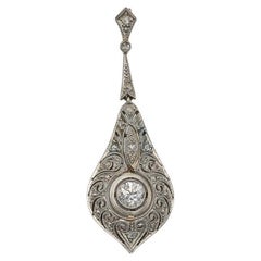 Art Deco style diamond pendant