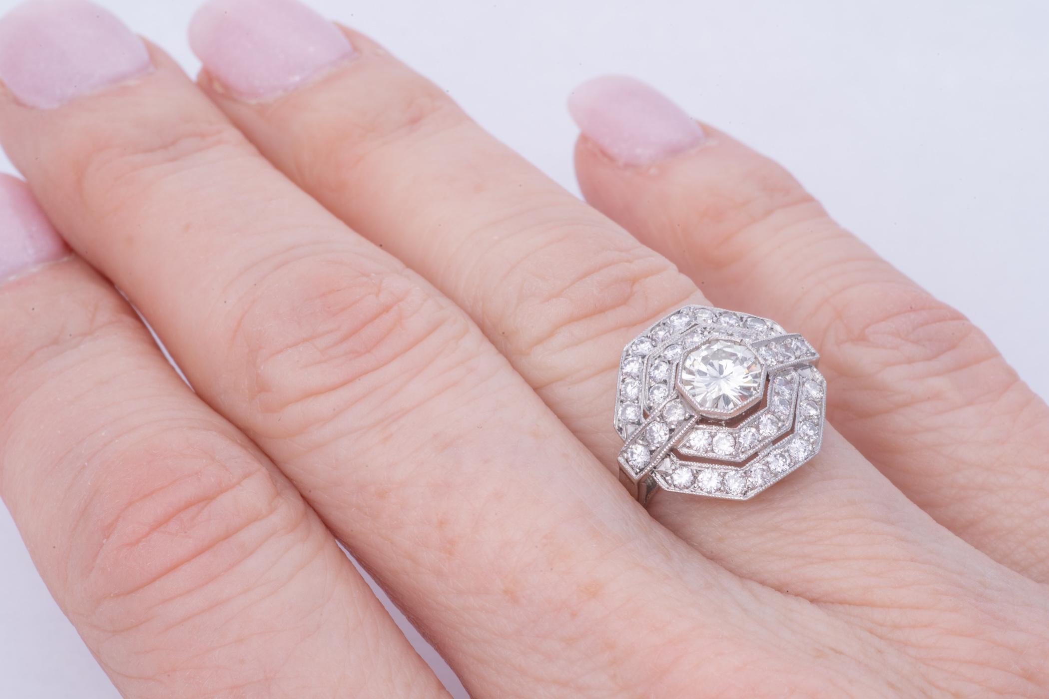 Art Deco Style Diamond Ring 1