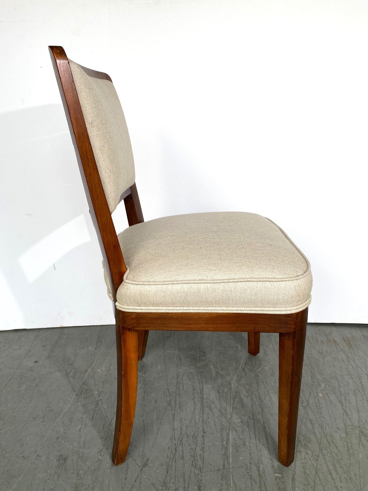 Mahogany Art Deco Style Dining Chairs Set of 10