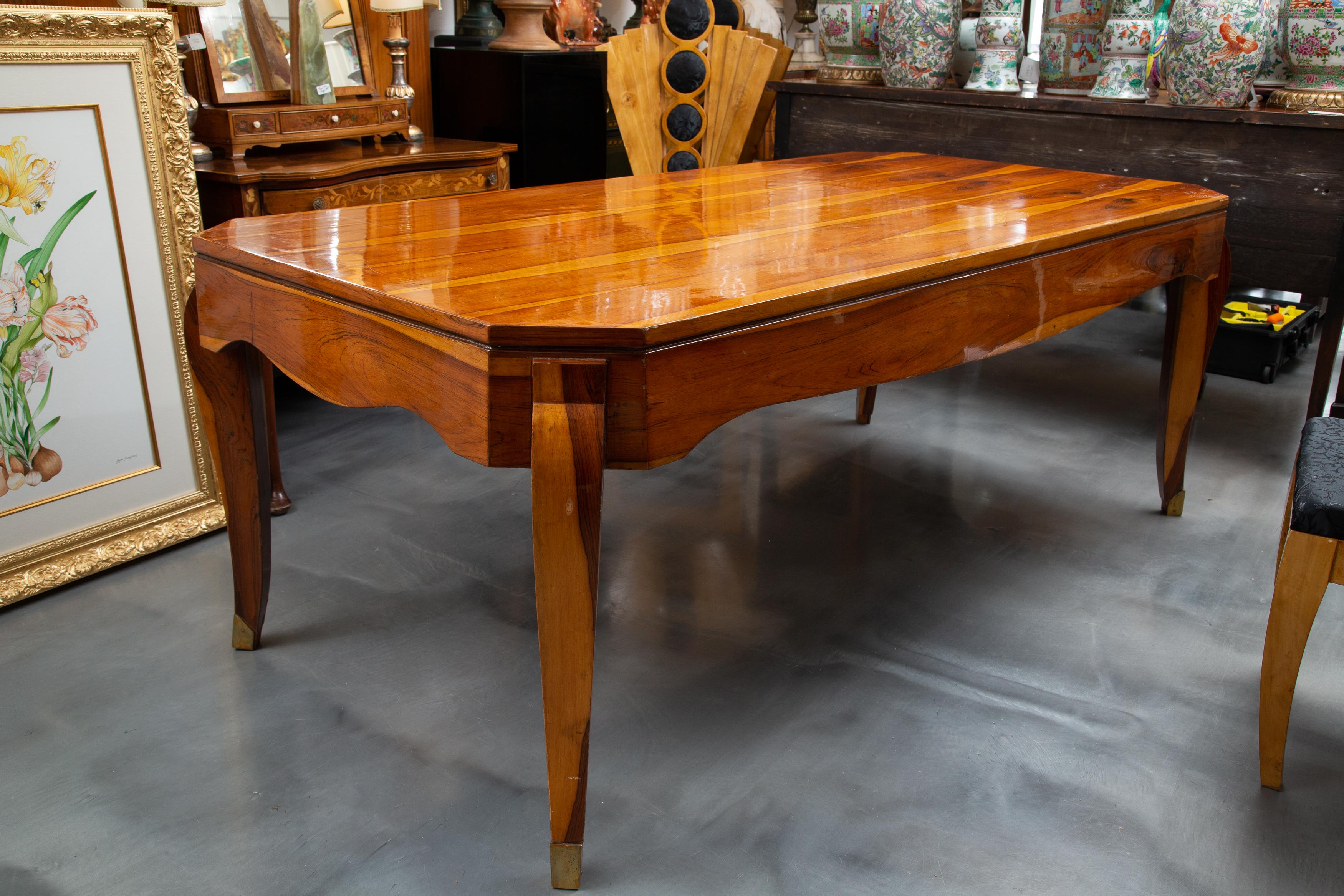 Hand-Crafted Art Deco Style Dining Table For Sale