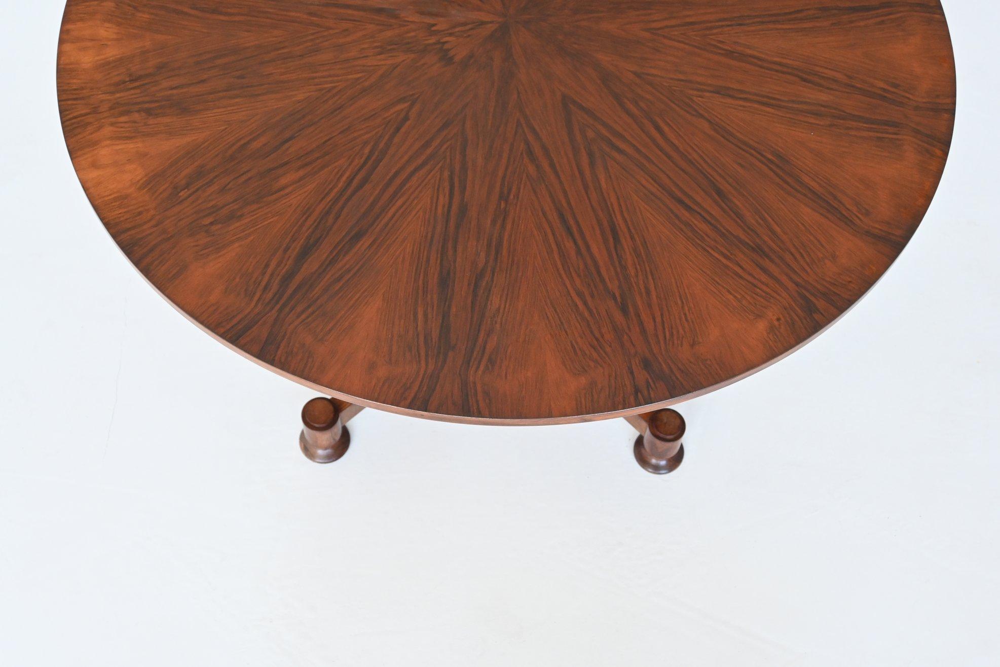 Art Deco Style Dining Table in Rosewood, Italy 1960 7