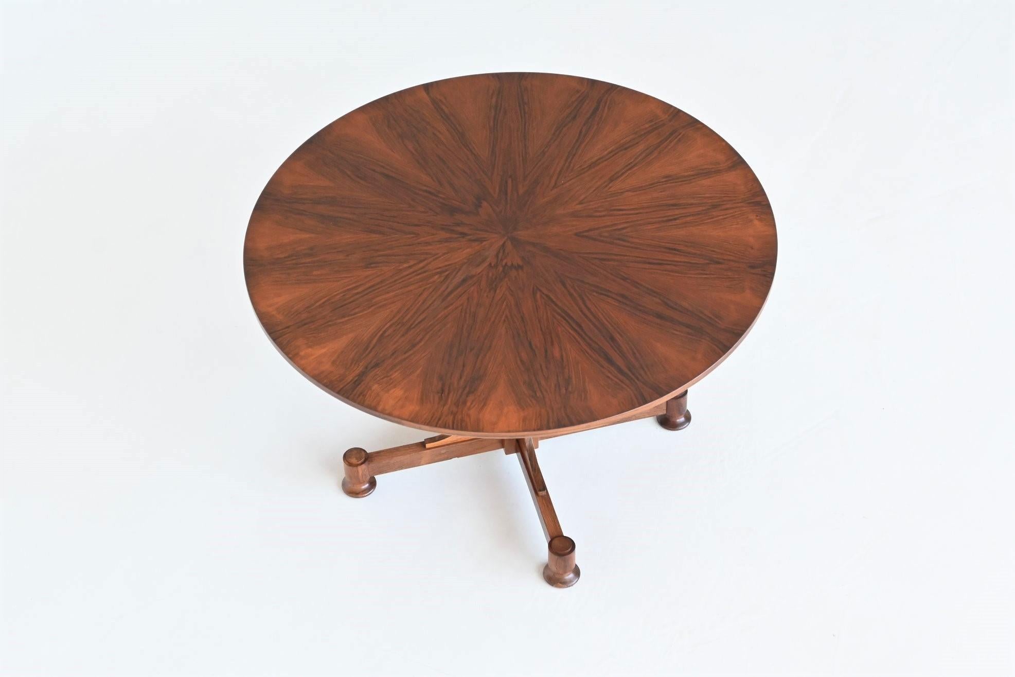 Art Deco Style Dining Table in Rosewood, Italy 1960 8