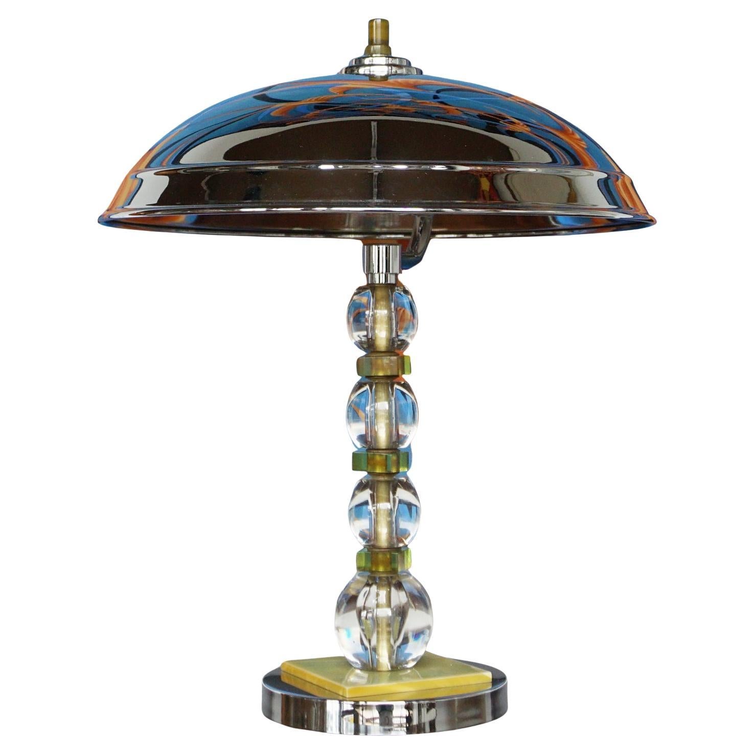 Lampe à dôme de style art déco