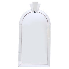 Specchio da parete "Dome Top" in stile Art Deco di Karl Springer