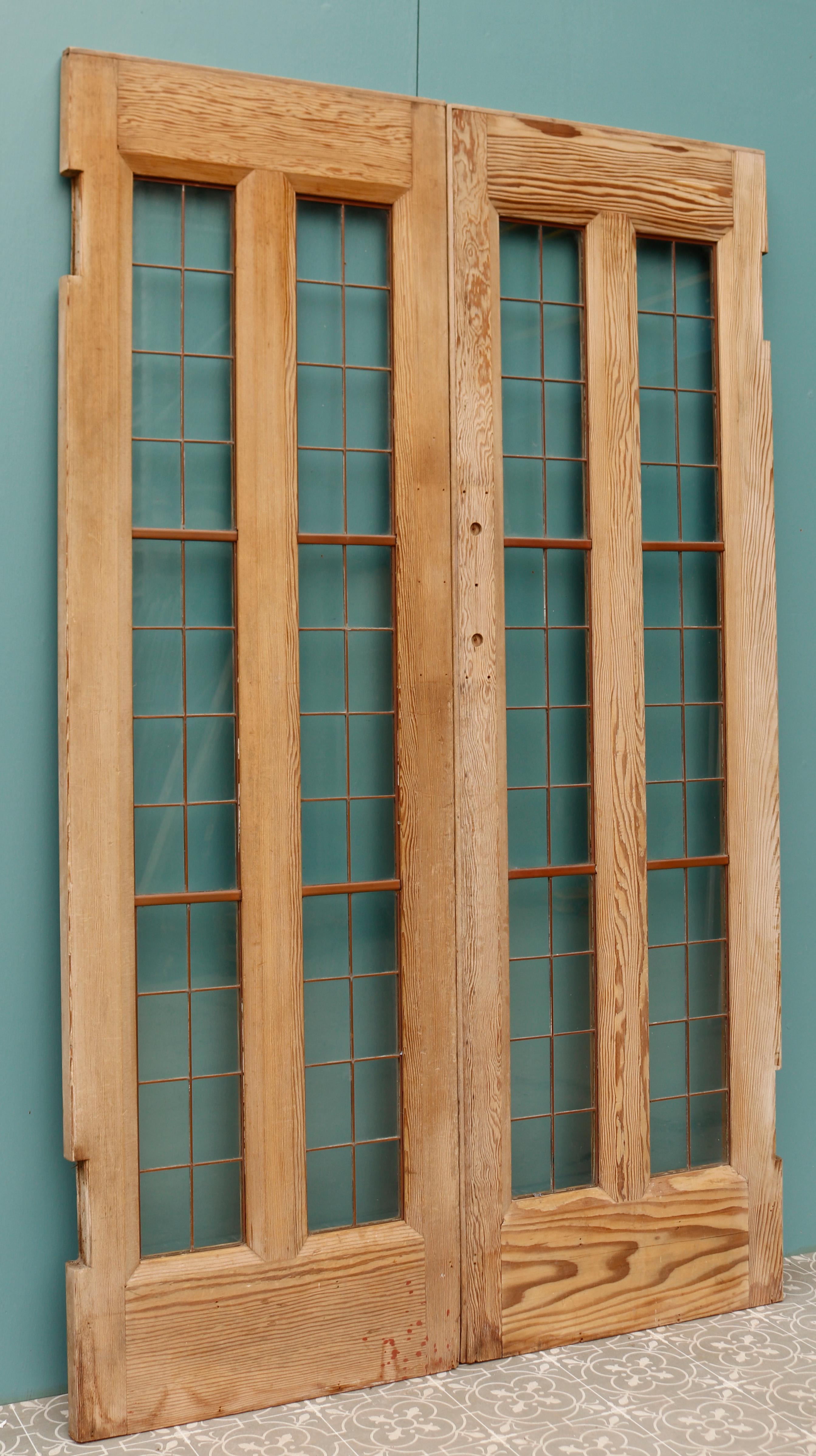 Art Deco Style Double Doors In Good Condition For Sale In Wormelow, Herefordshire
