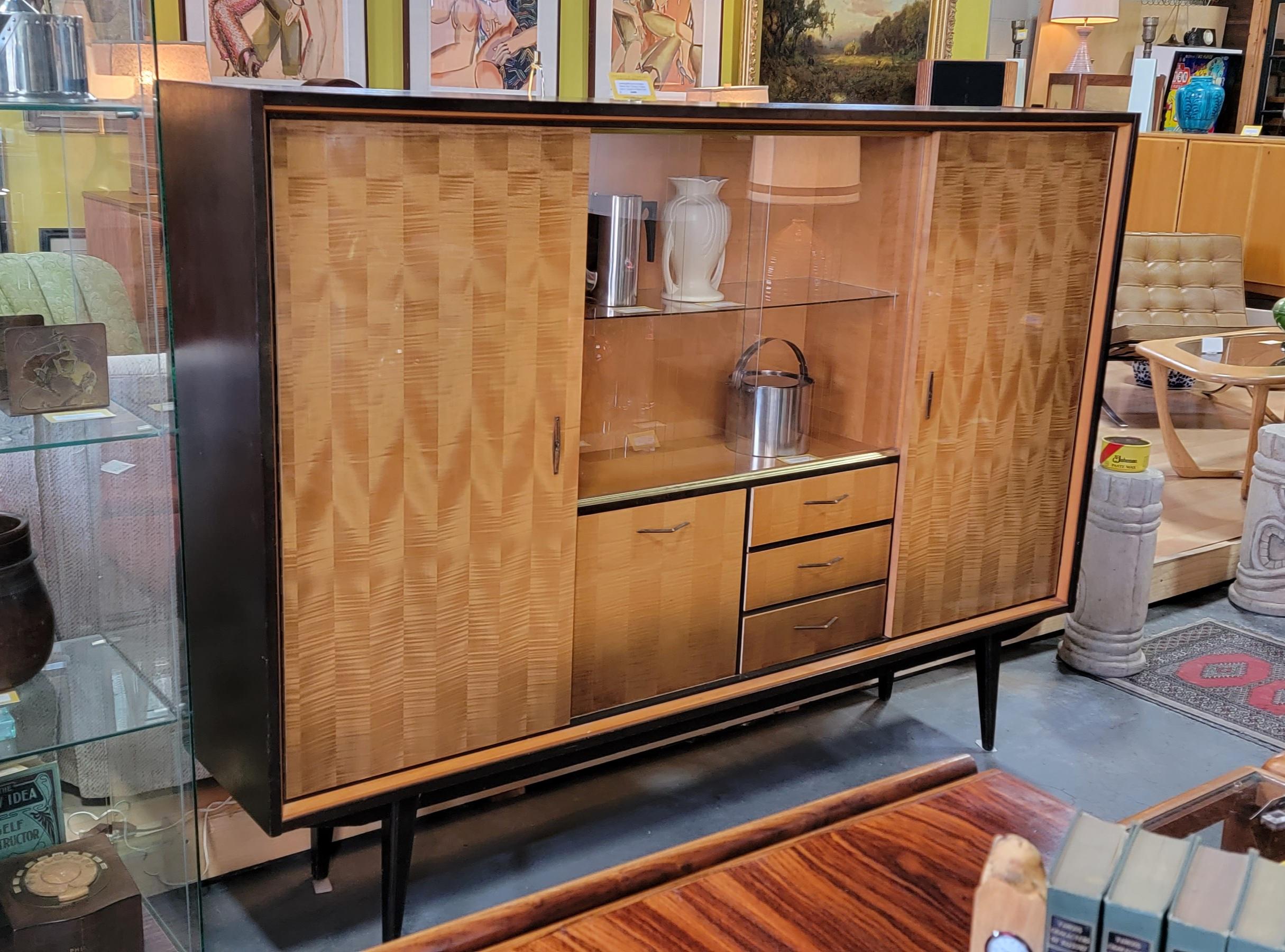Art Deco Style Dry Bar / Display and Storage Cabinet 3