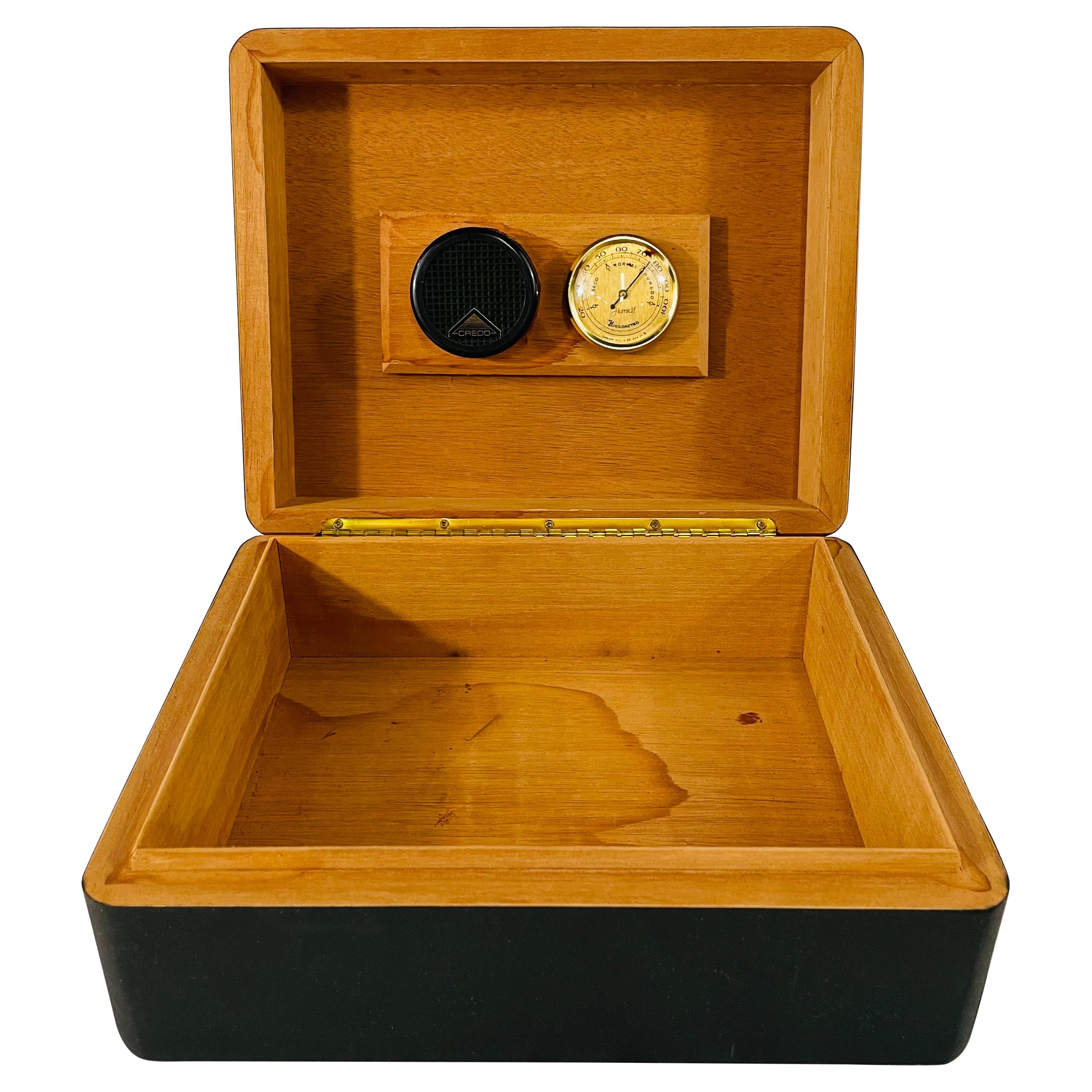 Can a cigar box be used as a humidor?