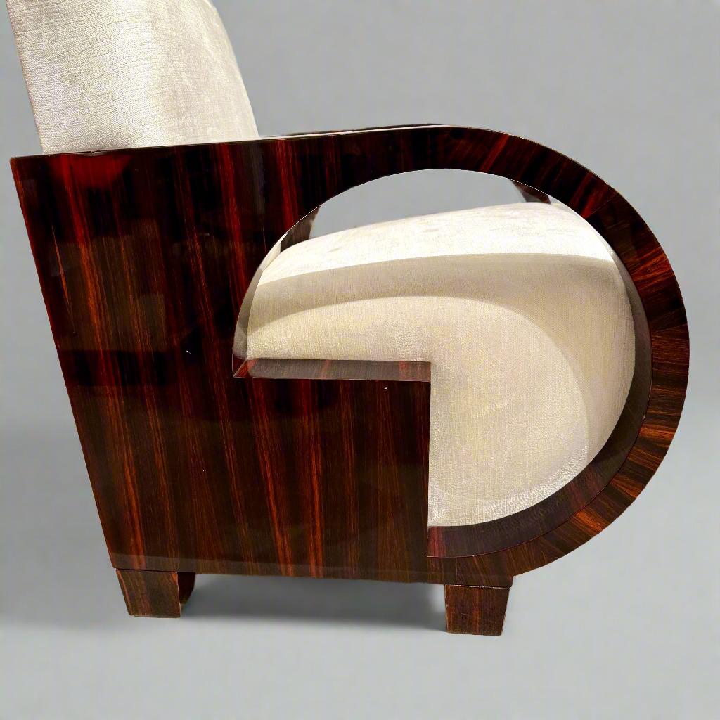 XXI secolo e contemporaneo Fauteuil in stile Art Deco ispirato a Dominique in vendita