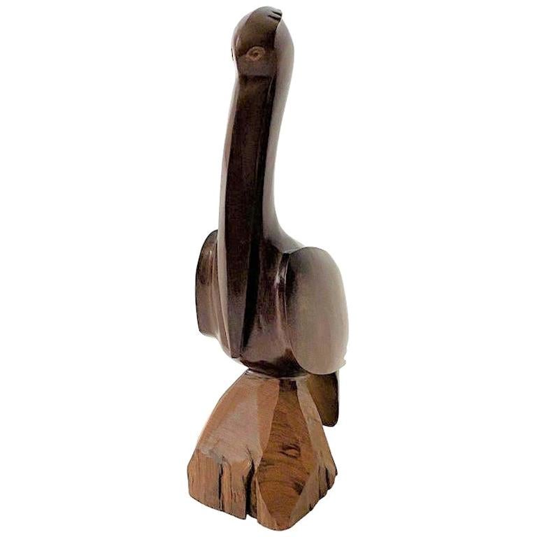 Art-déco-Stil-Figur eines Pelikan