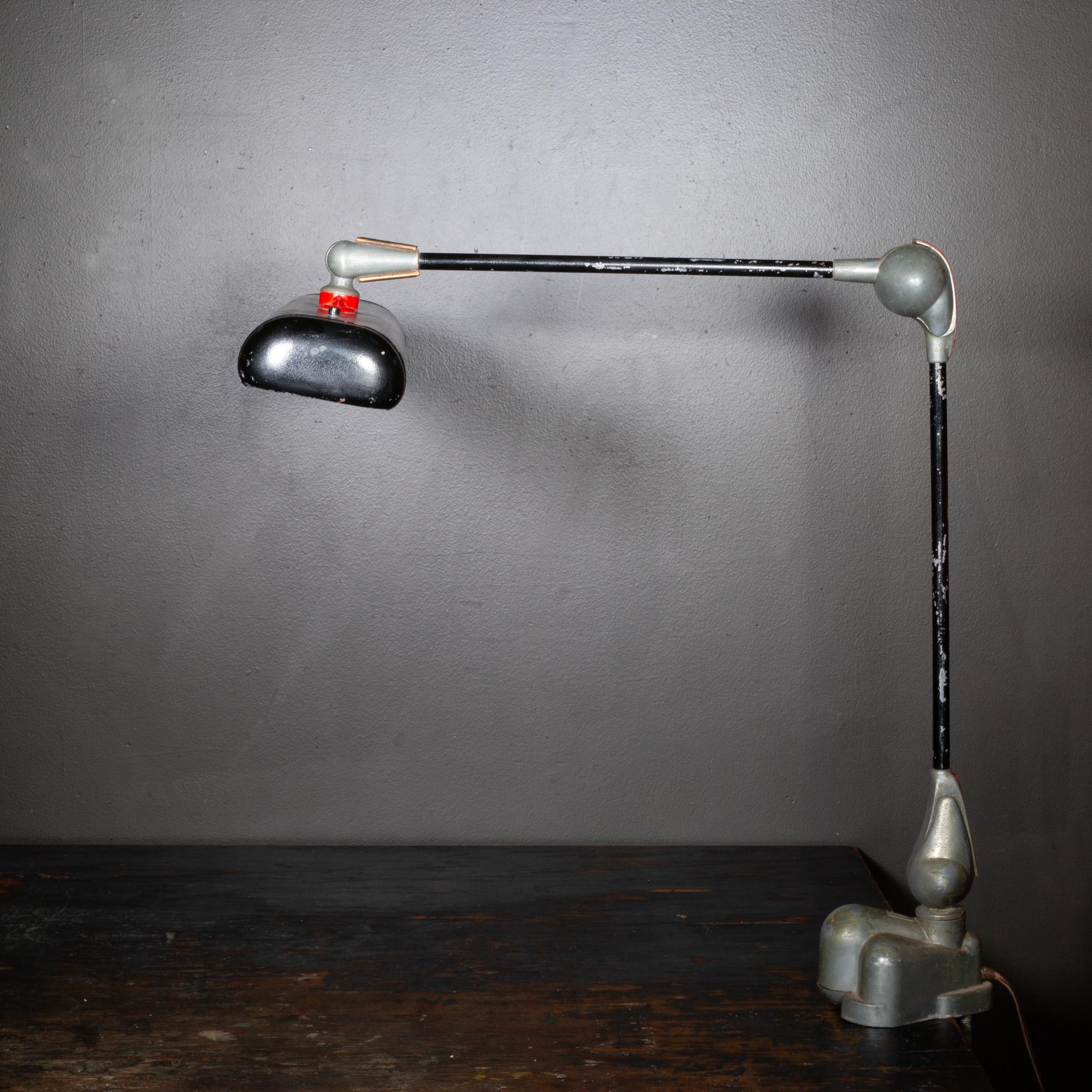 Steel Art Deco Style Flexo Industrial Task Lamp c.1942 For Sale