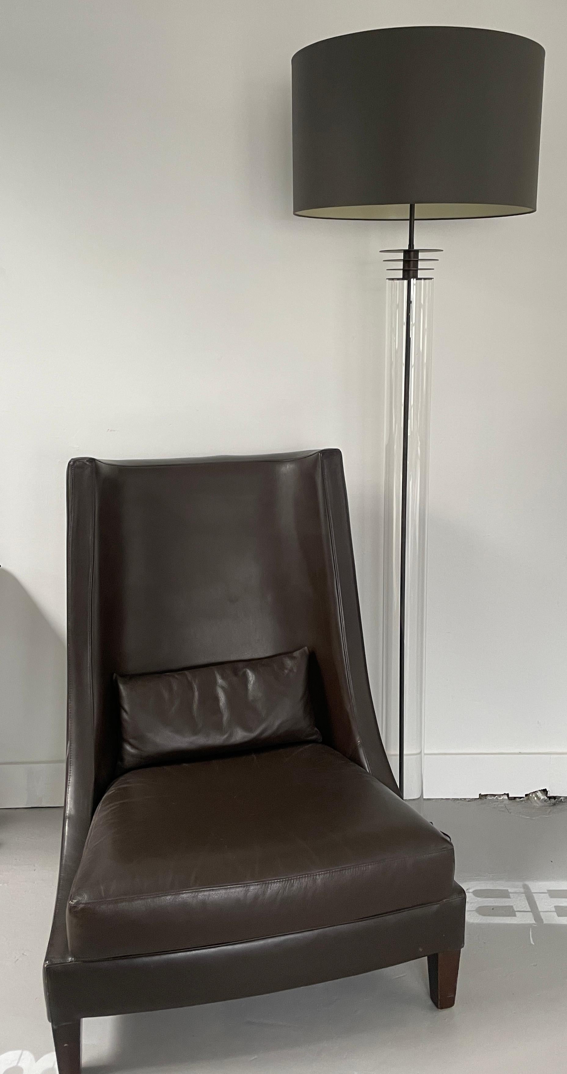 Brass Art Deco Style Floor Lamp For Sale
