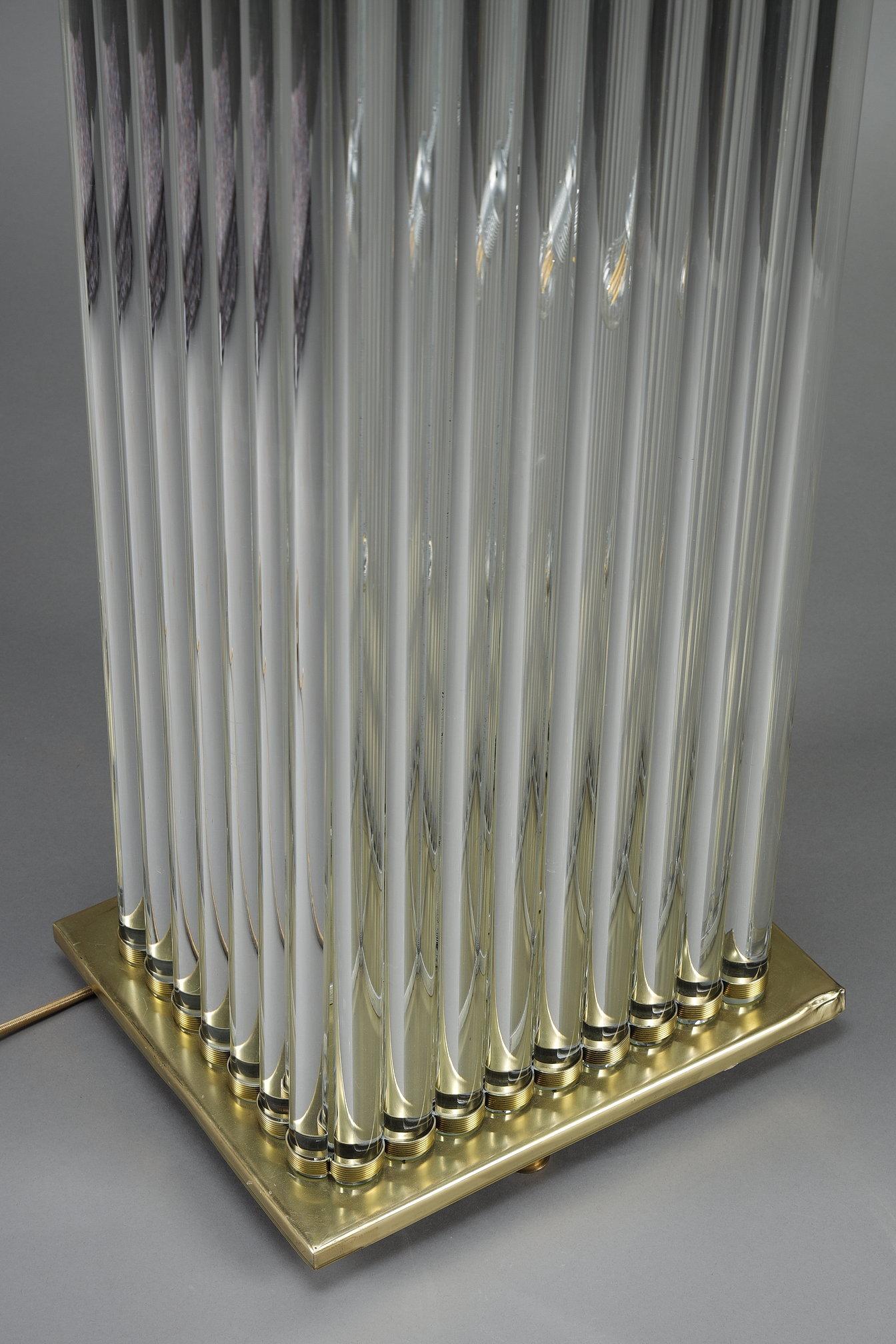 Lampadaire de style Art déco en verre Murano Glass, réalisé dans les années 70 en vente 8