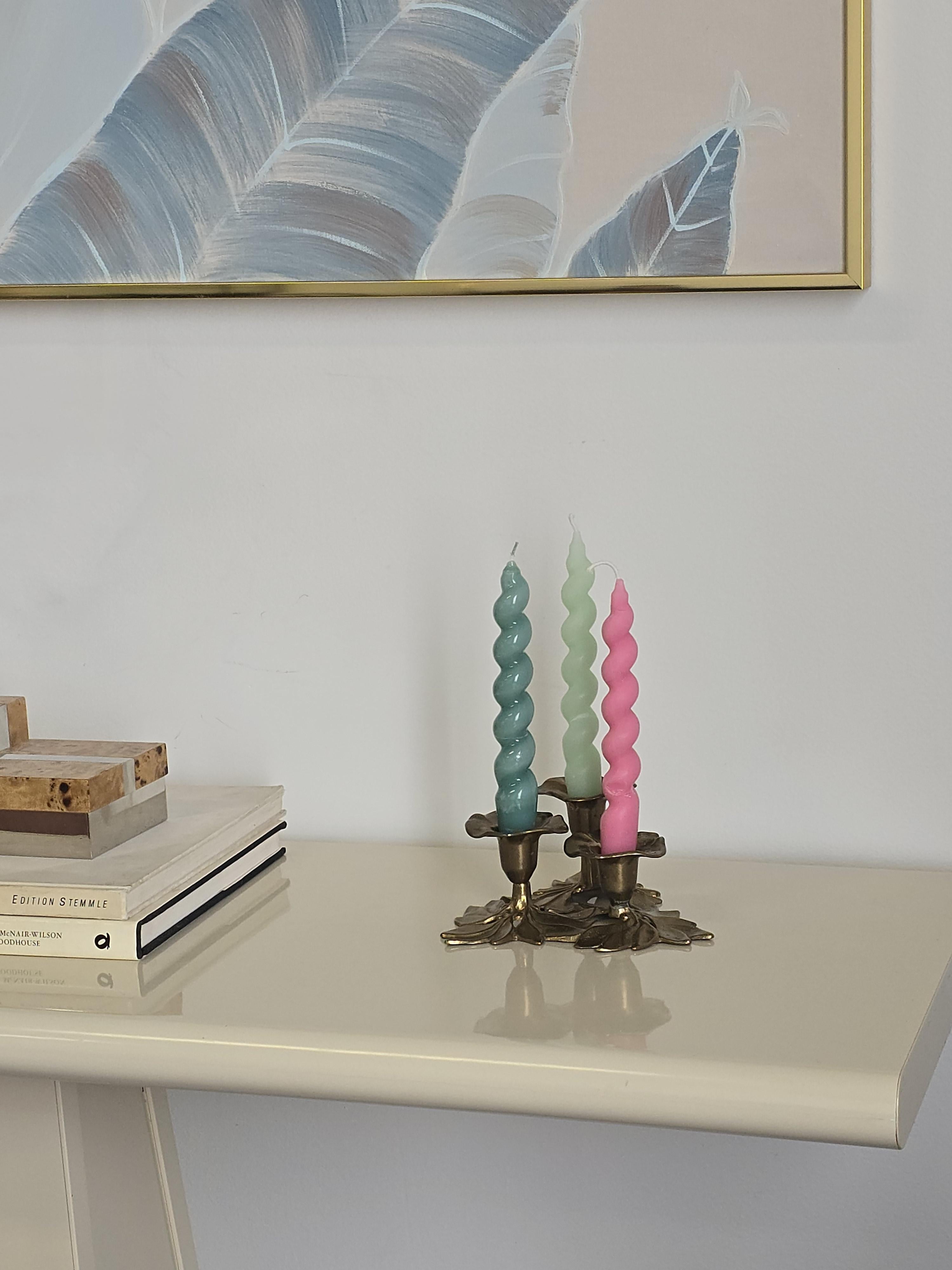 Portacandele floreali in stile Art Deco in vendita 2