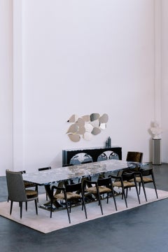 Table de salle à manger Fontaine en granit Patagonia fabriquée à la main par Greenapple