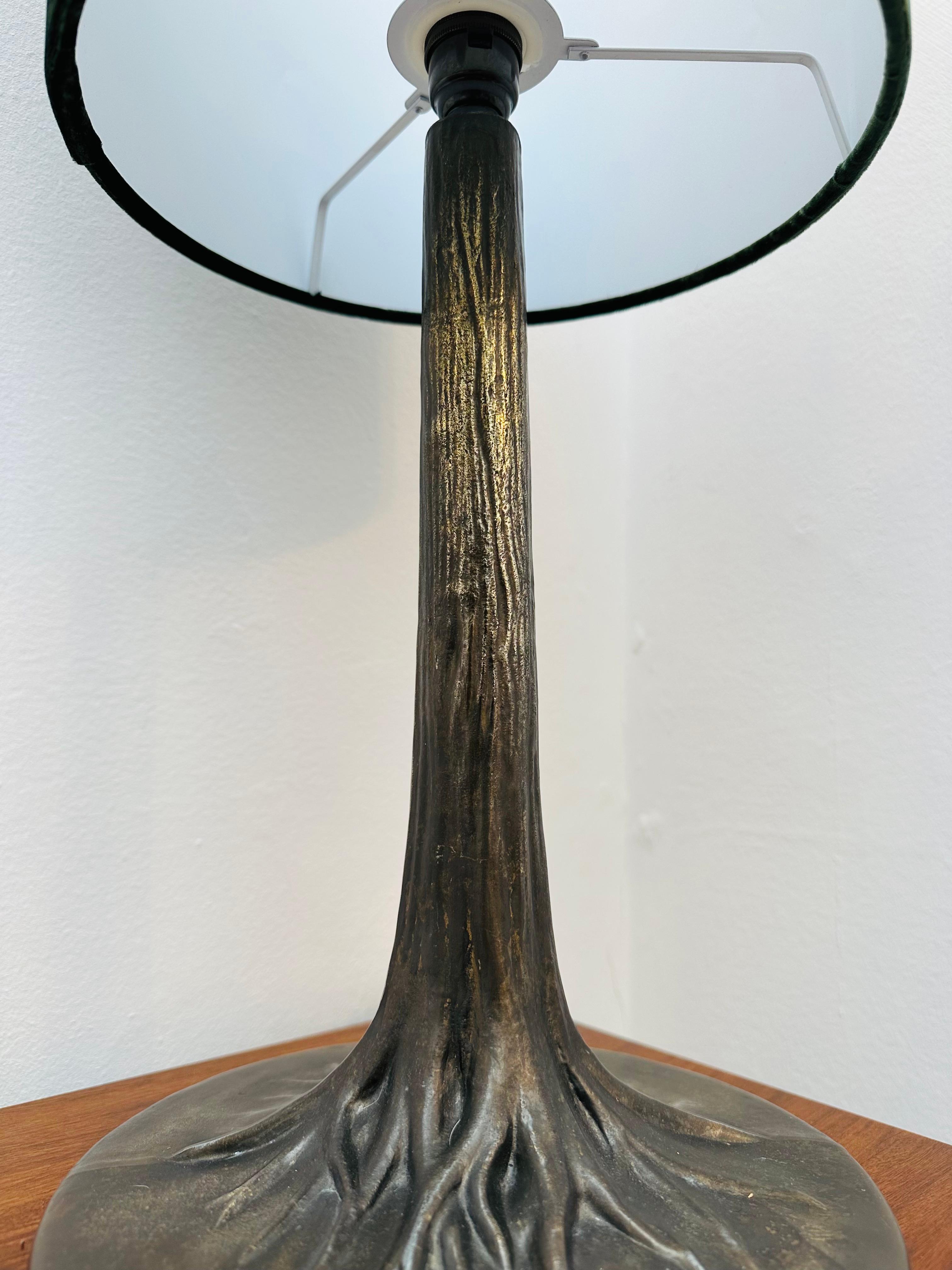 Art Deco Style French Bronzed Metal Tree Trunk & Roots Effect Table Lamp 6