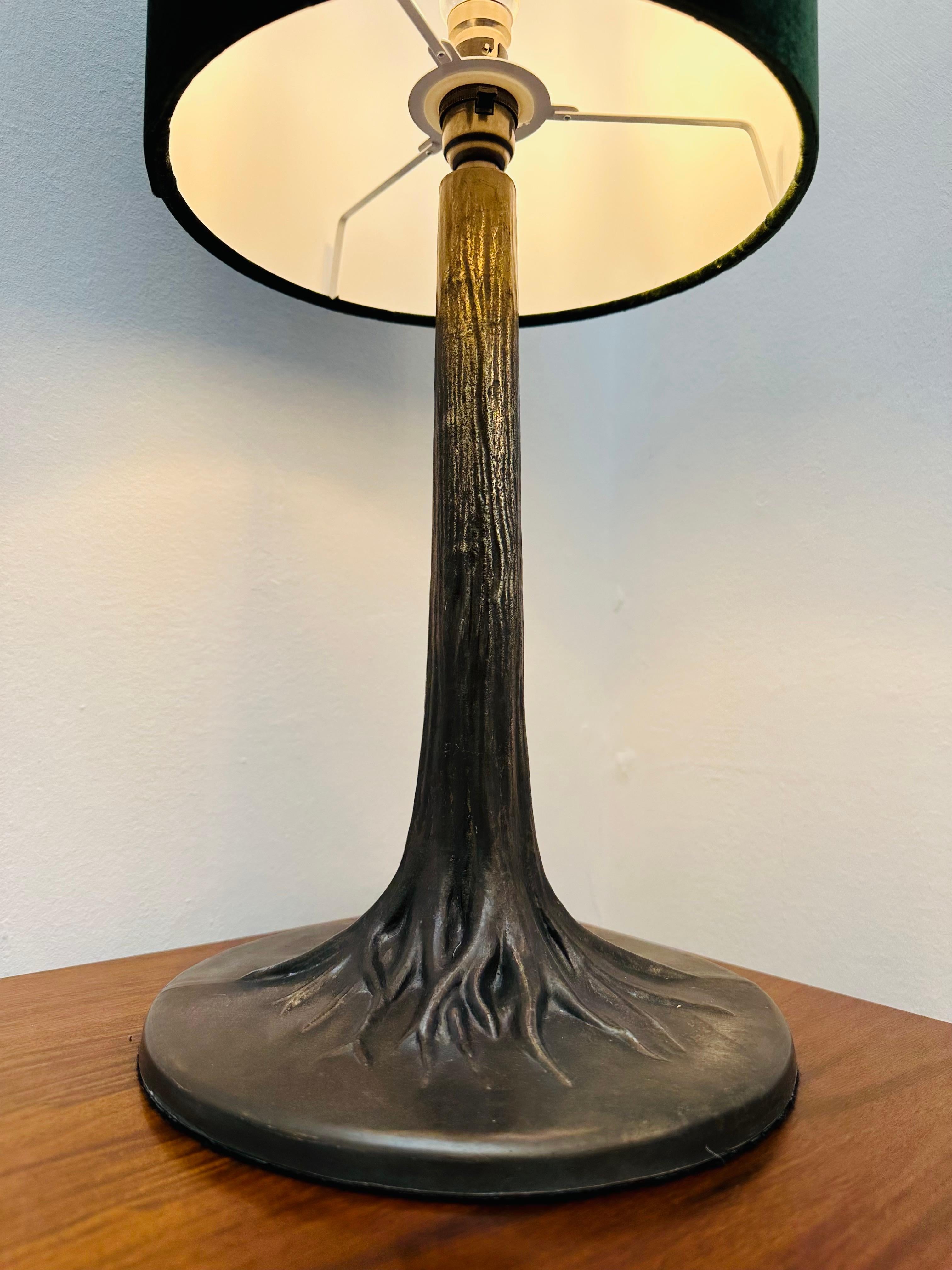 Art Deco Style French Bronzed Metal Tree Trunk & Roots Effect Table Lamp 7