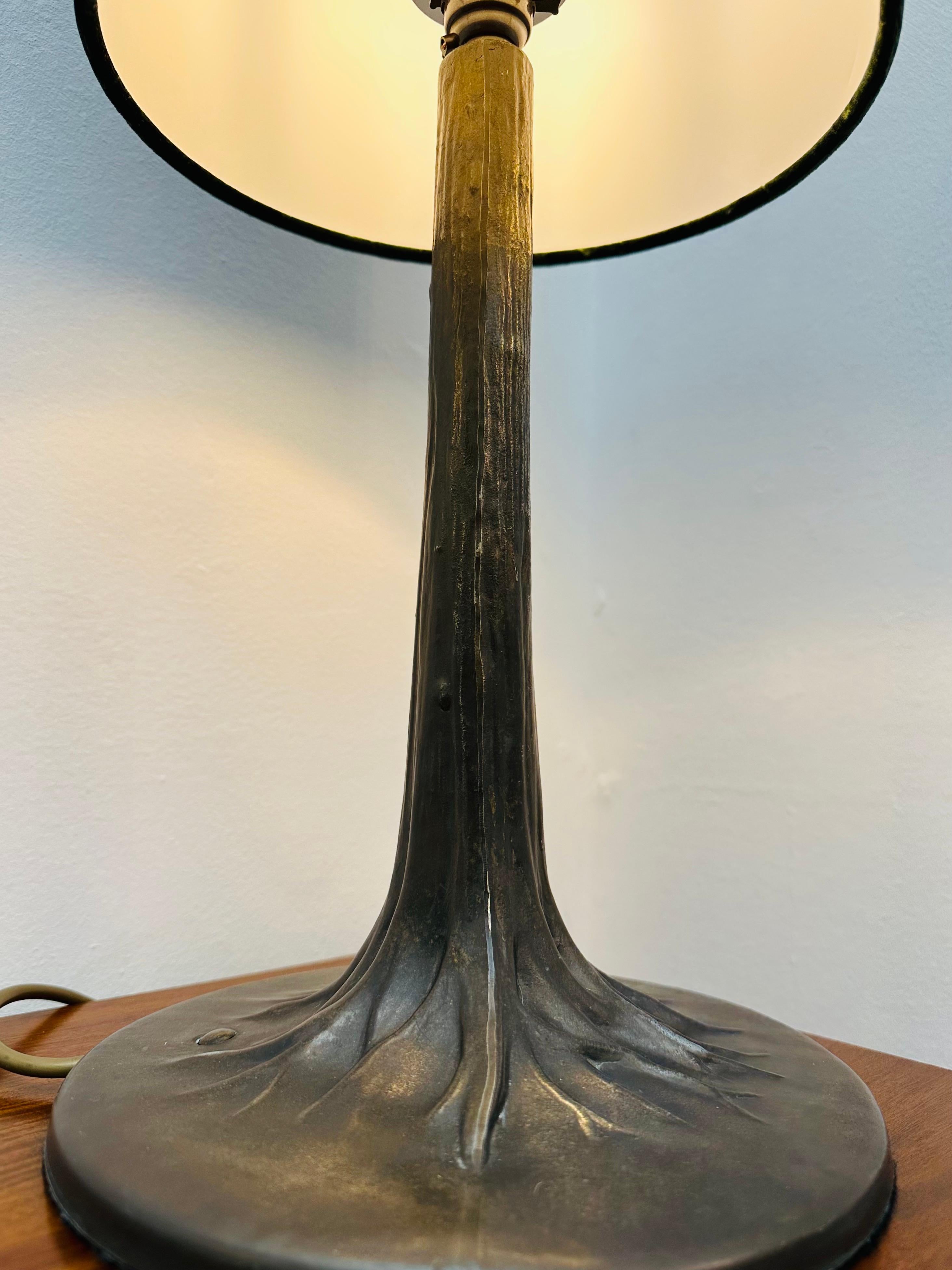 Art Deco Style French Bronzed Metal Tree Trunk & Roots Effect Table Lamp 9