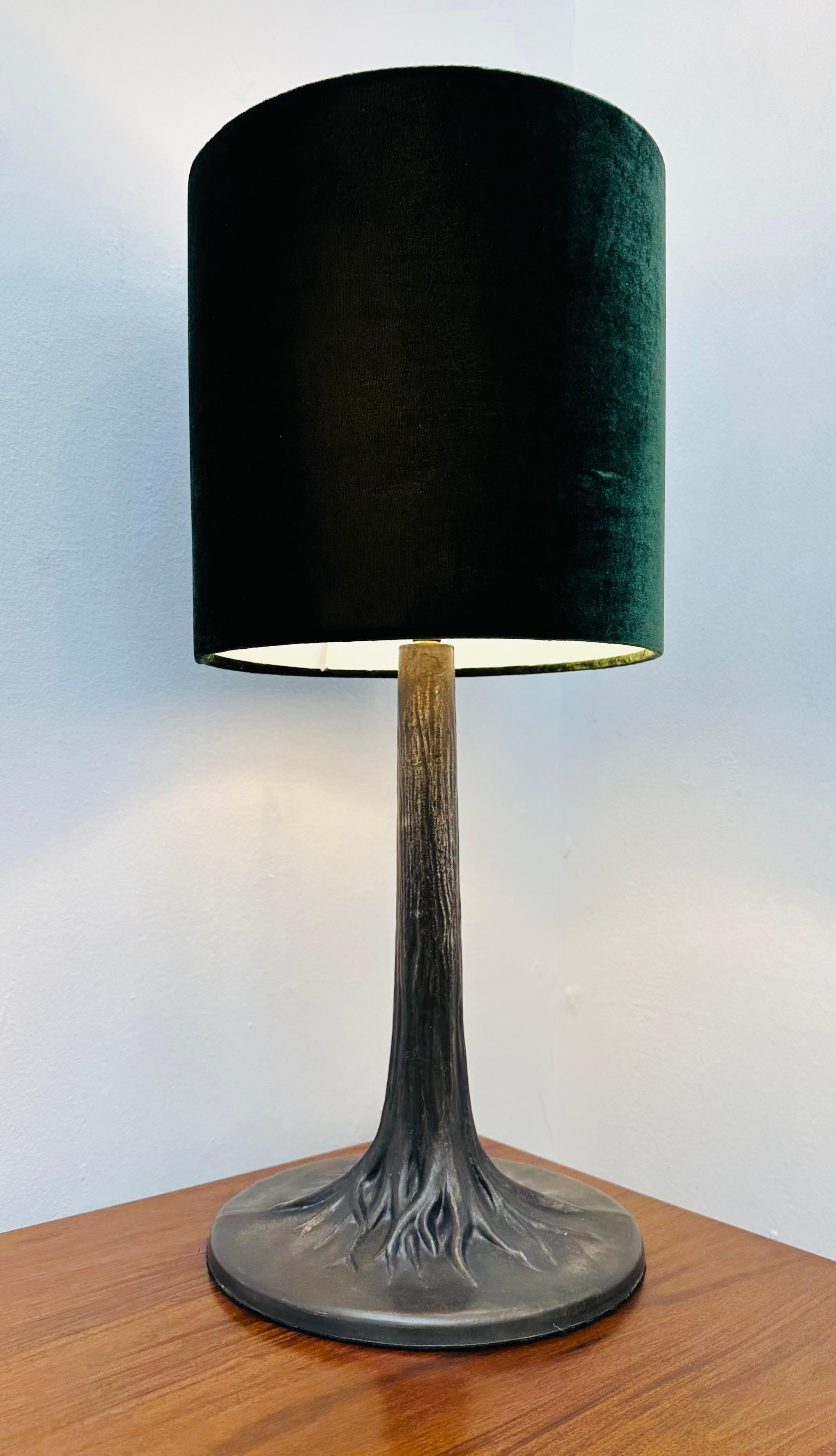 Art Deco Style French Bronzed Metal Tree Trunk & Roots Effect Table Lamp 2