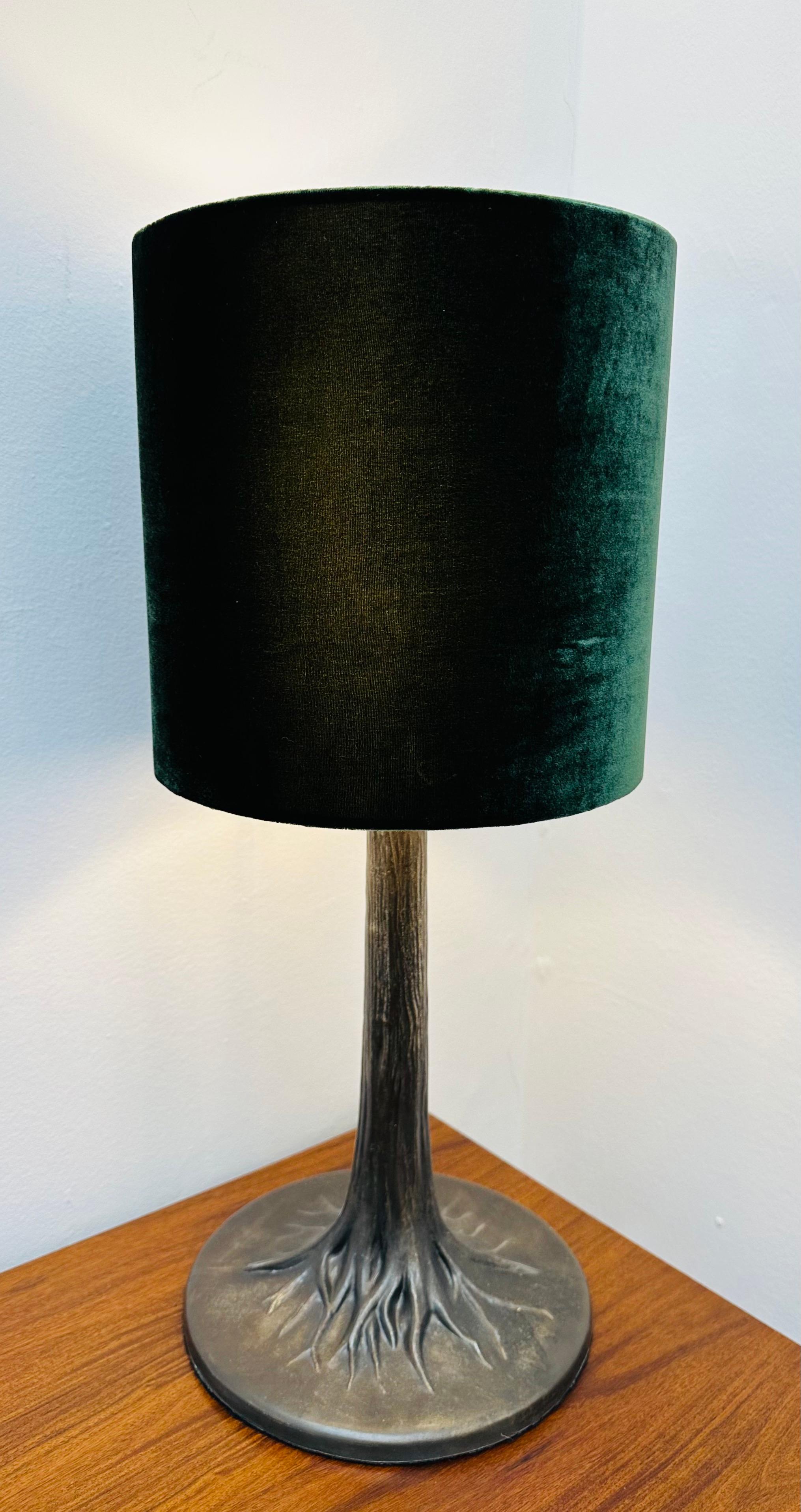 Art Deco Style French Bronzed Metal Tree Trunk & Roots Effect Table Lamp 3