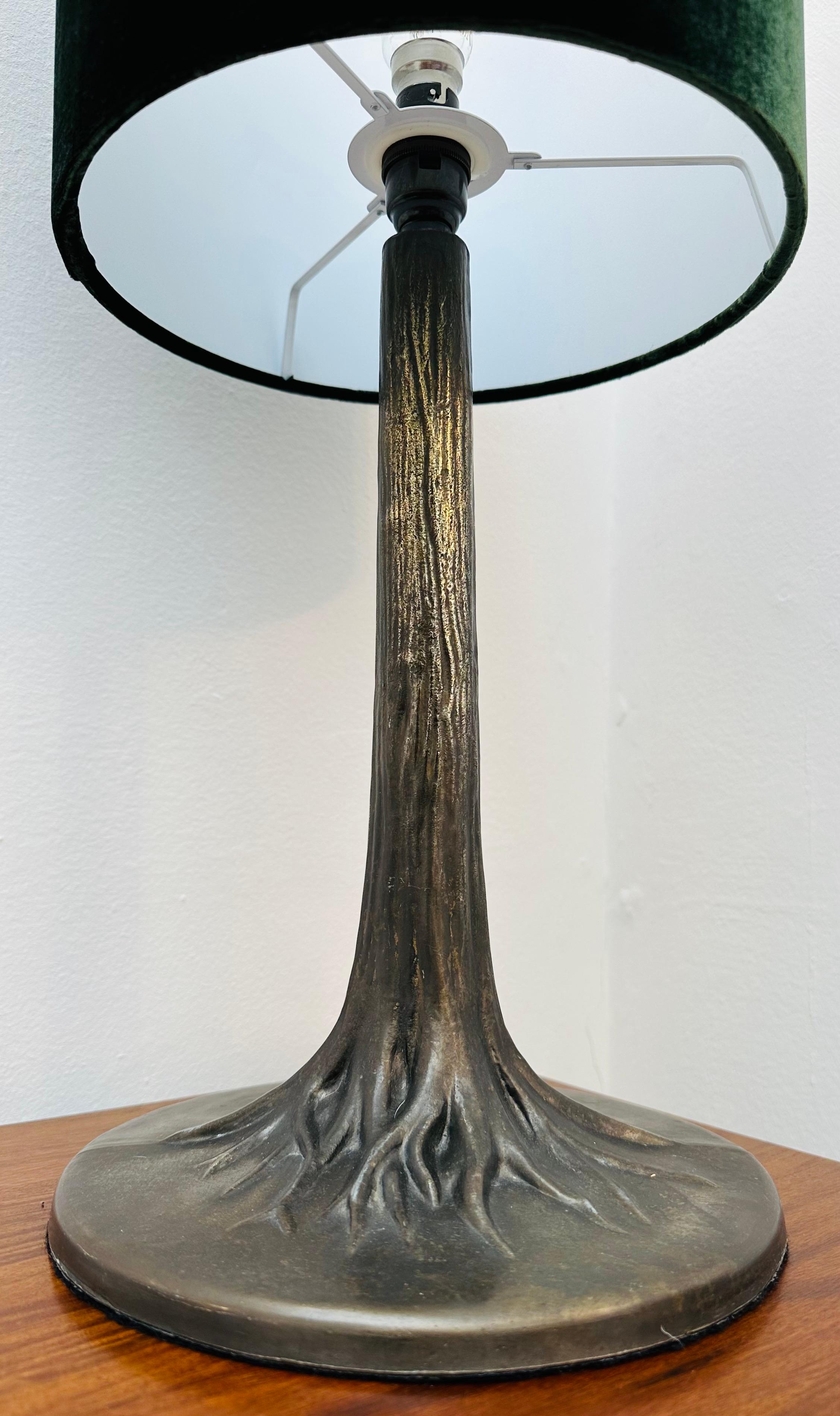 Art Deco Style French Bronzed Metal Tree Trunk & Roots Effect Table Lamp 4
