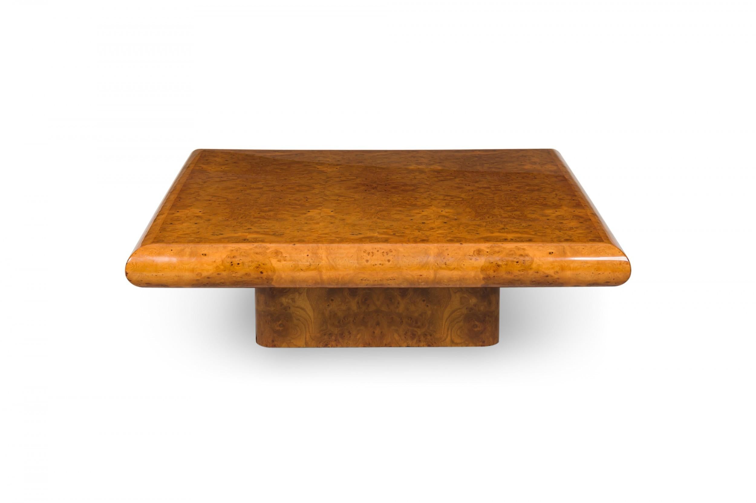 Art Deco Style French Burlwood Square Form Coffee Table 4