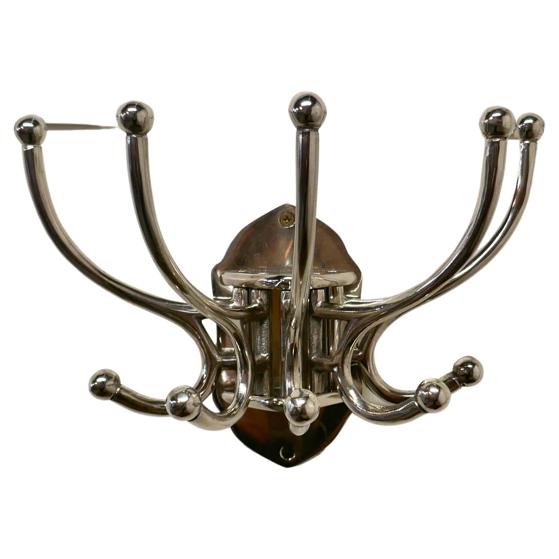 Art Deco Chrome Revolving Coat Tree Rack at 1stDibs