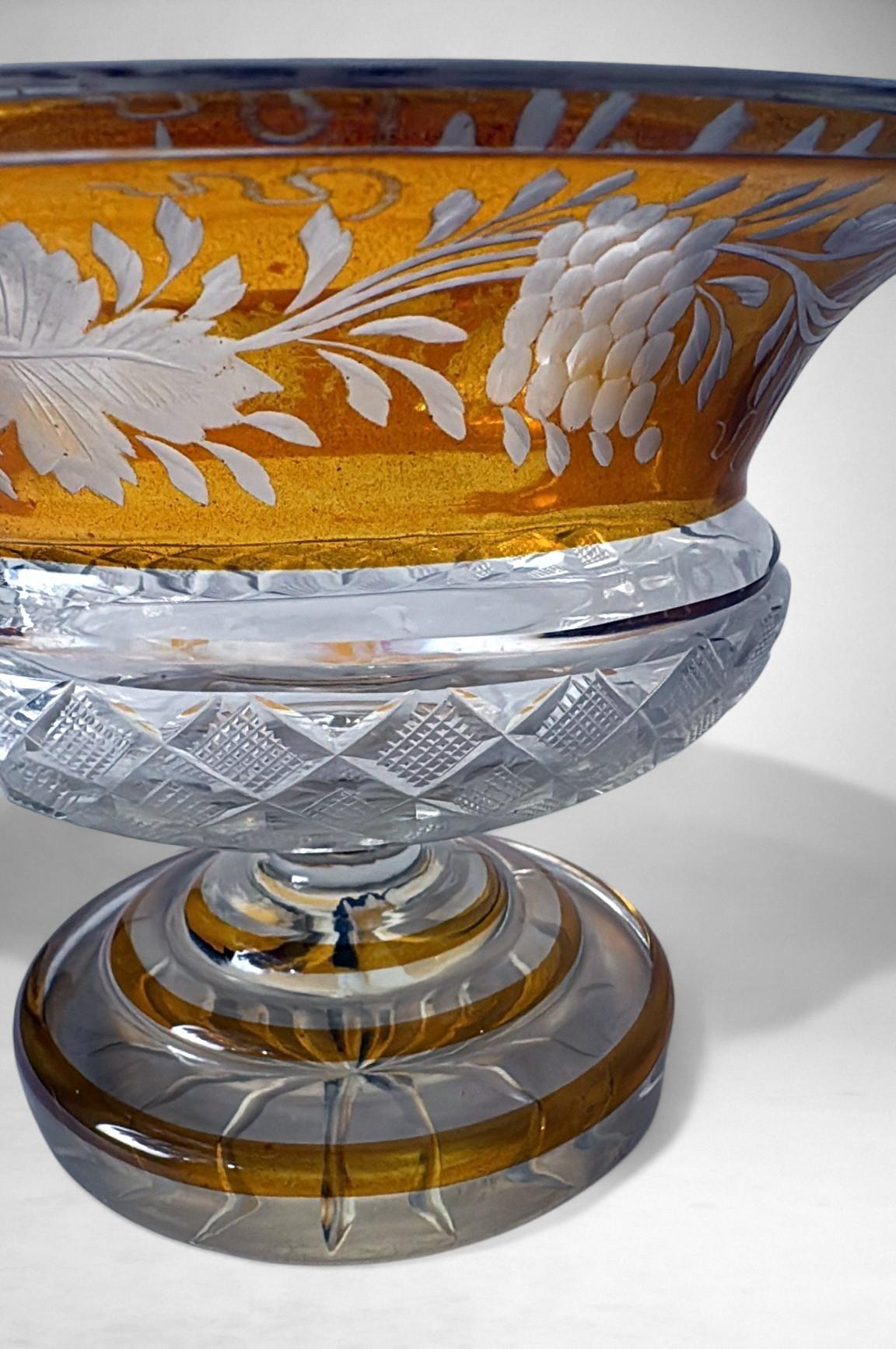 Coupe en cristal taillé de style Art Déco en vente 2