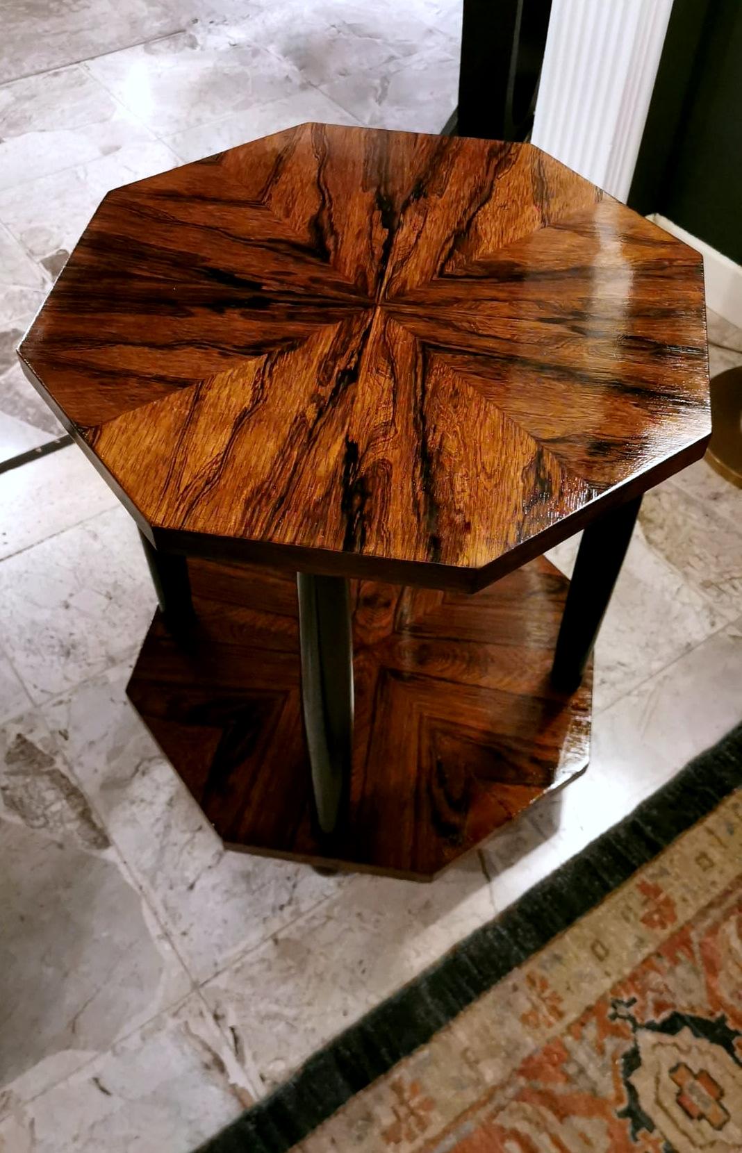 Art Deco Style French Walnut Coffee-Tea Table 8