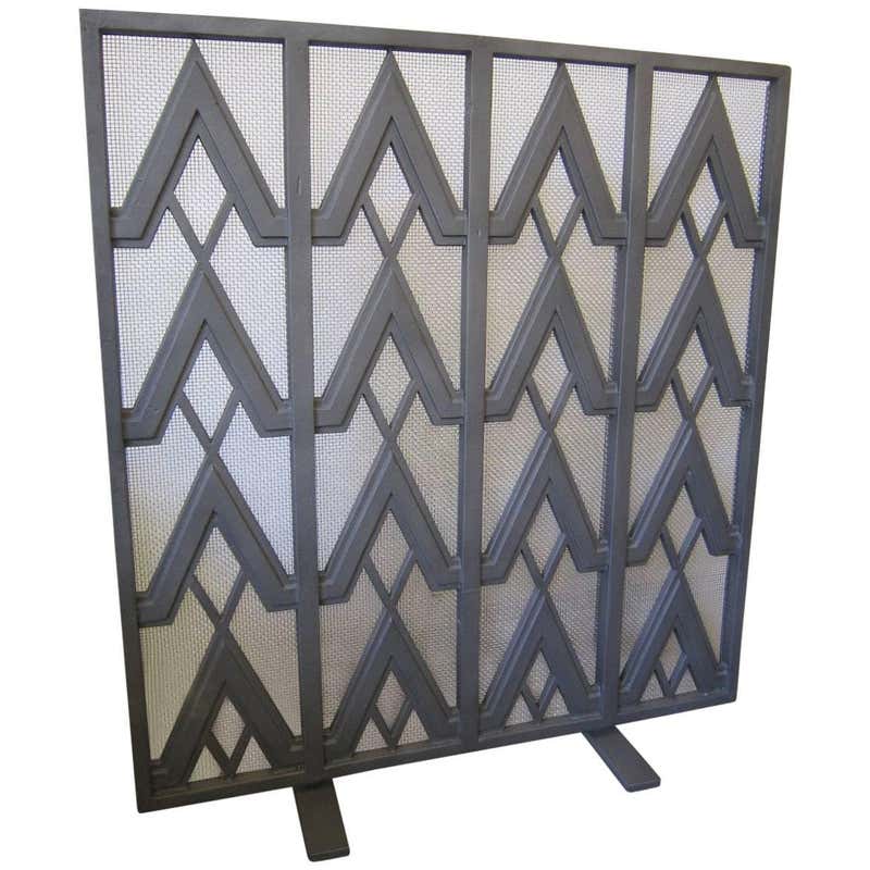 Unusual French Art Deco Figural Fire Screen For Sale at 1stDibs | art ...