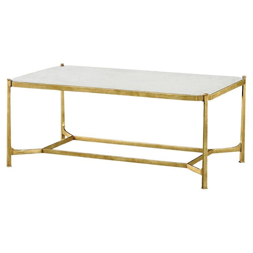 Art Deco Style Gilt Cocktail Table For Sale