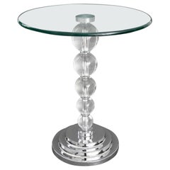 Art Deco Style Glass Occasional Table Art Deco Style Glass Occasional Table