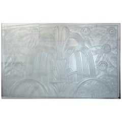 Art Deco Style Glass Panel