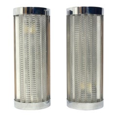 Art Deco Style Lucite Rod Sconces, Two Pair Available