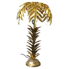 Art Deco Style Gold Palm Leaf Table Lamp  This is an attractive piece