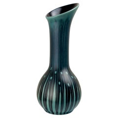 Used Art Deco Style Turquoise & Black Vase by Colin Melbourne for Beswick, 1950s