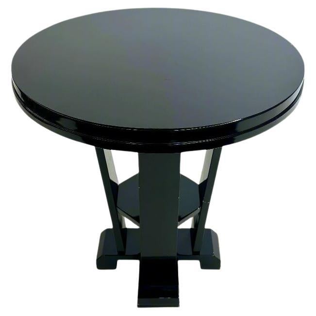Table d'appoint Guéridon de style Art Déco, France, années 1990 en vente