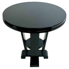 Table d'appoint Guéridon de style Art Déco, France, années 1990