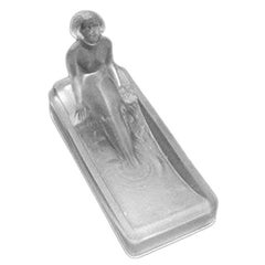 Art Deco Style H. Hoffman Frosted Glass Soap Dish