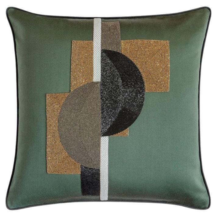Art Deco Style Hand Embroidered Cushion by Beaumont & Fletcher