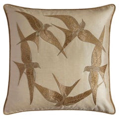 Art Deco style hand embroidered cushion by Beaumont & Fletcher