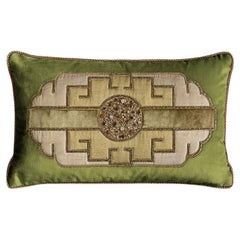 Art Deco style hand embroidered cushion by Beaumont & Fletcher