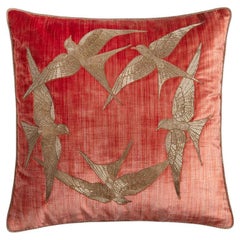 Art Deco style hand embroidered cushion by Beaumont & Fletcher