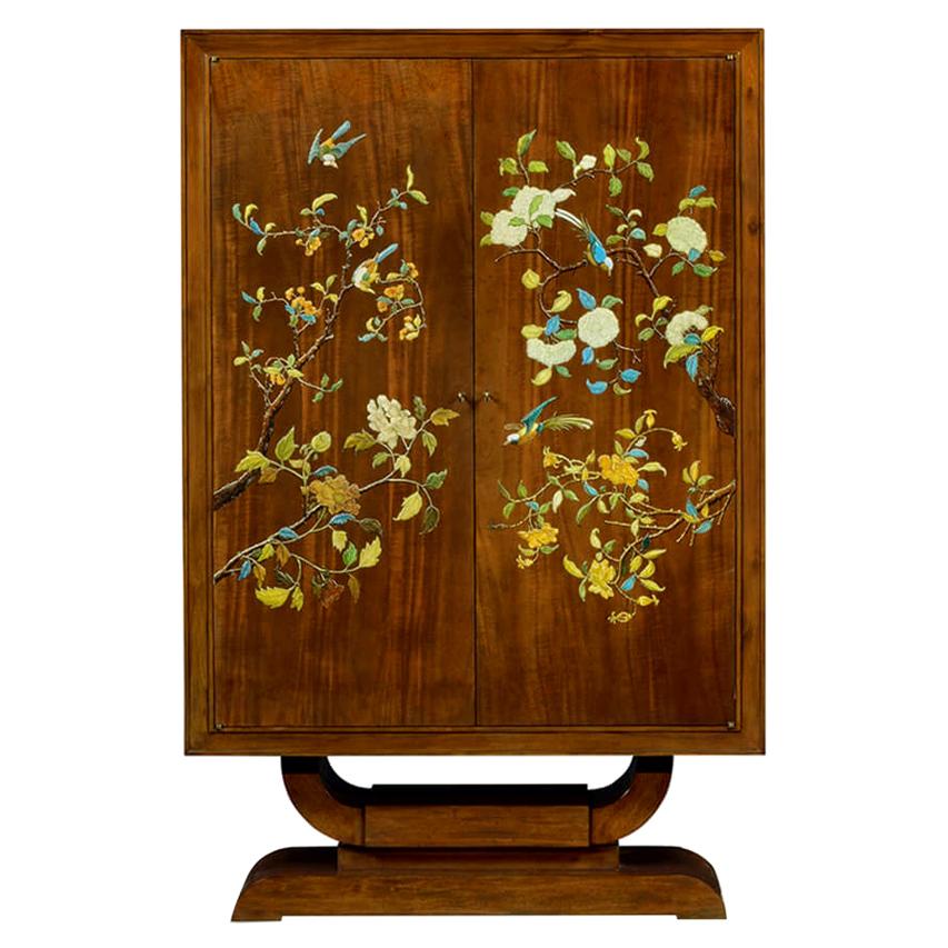 Art Deco Style Hand Painted Cabinet