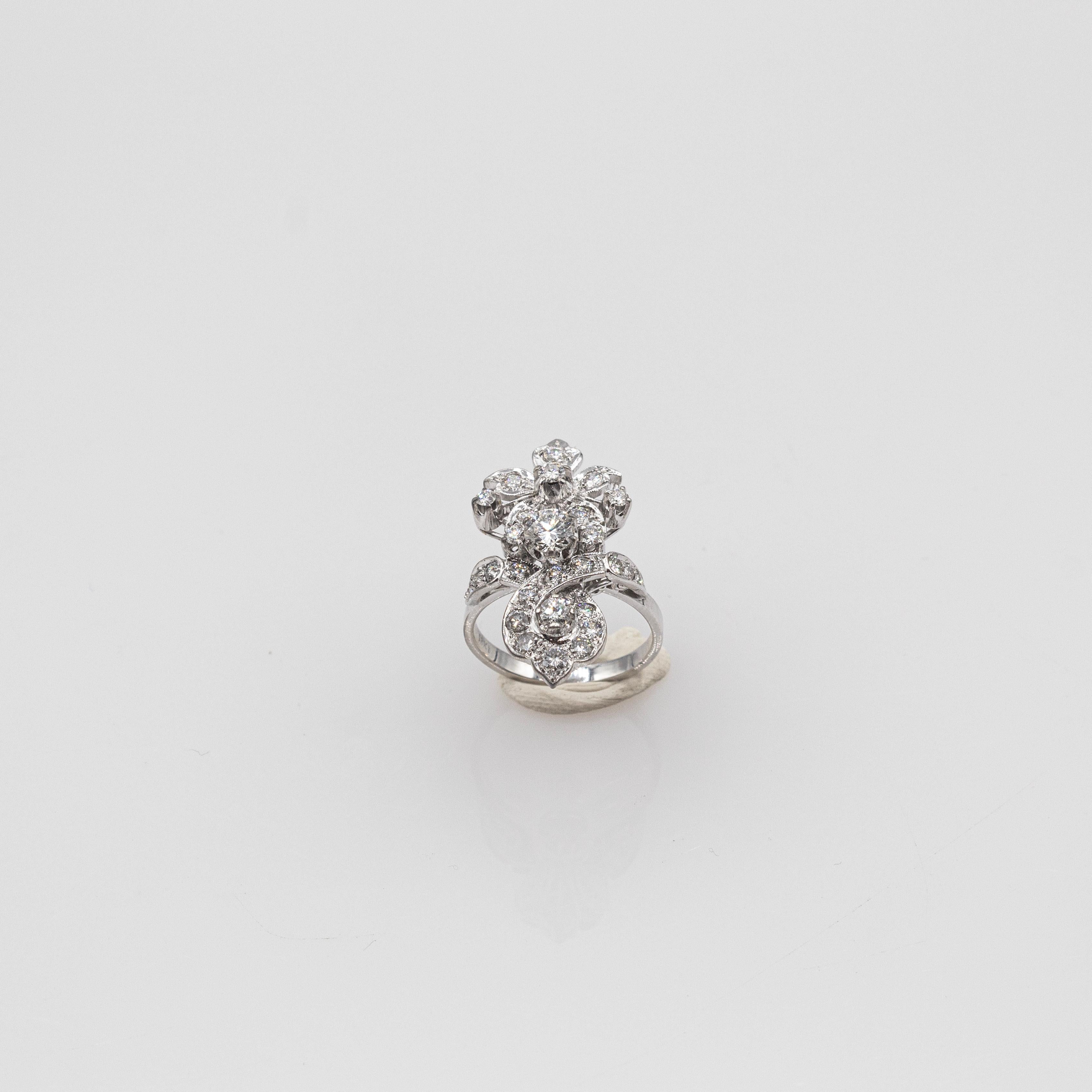 For any problems related to some materials contained in the items that do not allow shipping, please contact the seller with a private message to solve the problem.
We can ship every piece of our 1stdibs catalog worldwide.

This Ring is made of 18K