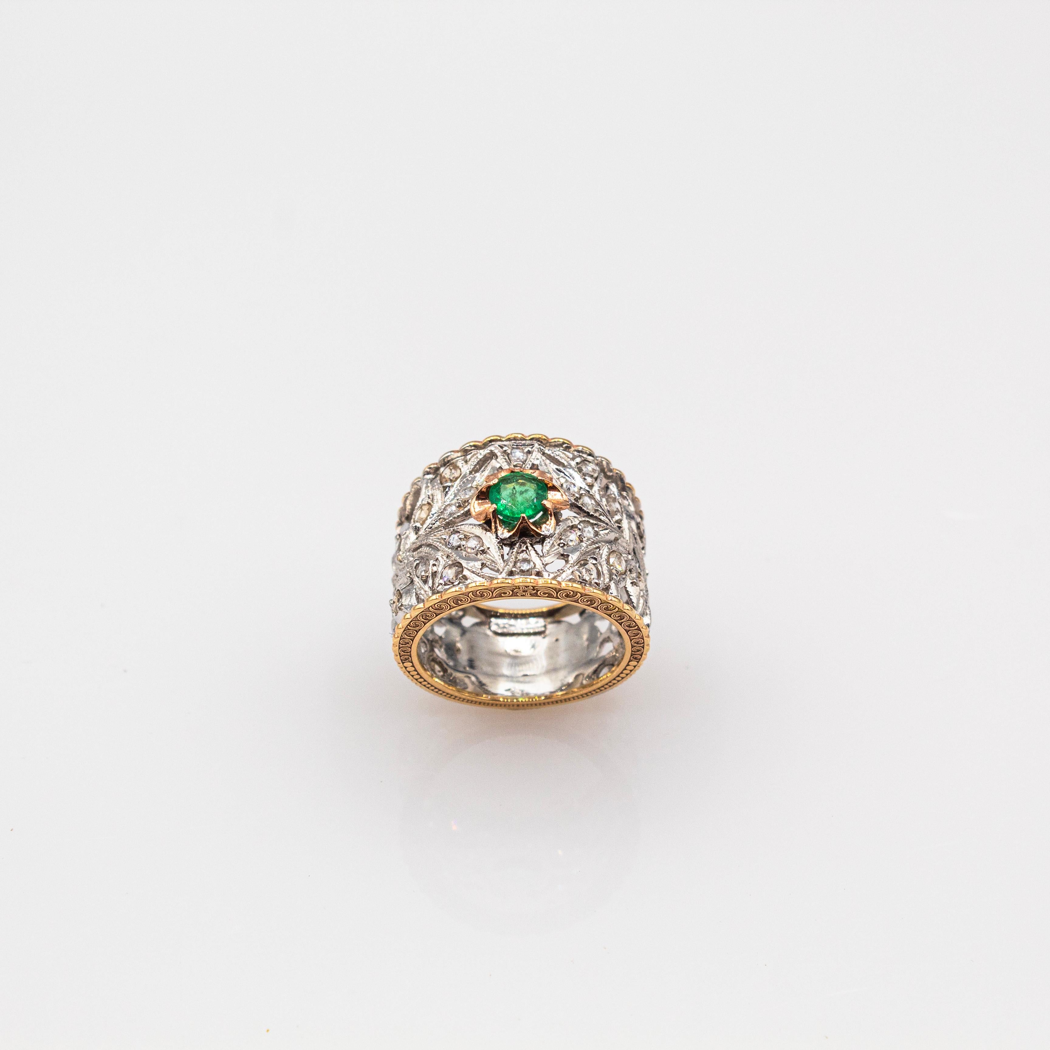 For any problems related to some materials contained in the items that do not allow shipping, please contact the seller with a private message to solve the problem.
We can ship every piece of our 1stdibs catalog worldwide.

This Ring is made of 9K